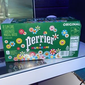 Perrier x Murakami cans